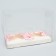 Capcake box, confectionery packaging, 2 cells "Pink flowers", 16 x 8 x 11.5 cm