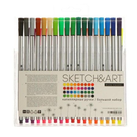 A set of capillary pens 36 colors Sketch & Art, 0.4 mm-3