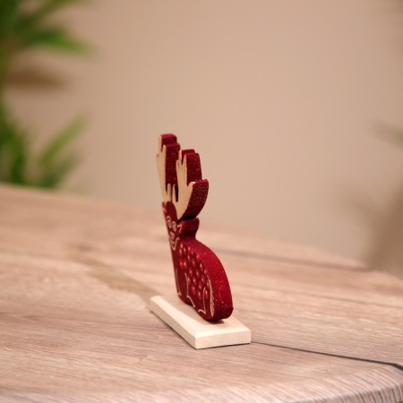 Souvenir "Deer" on the stand, tree 11x4x10 cm-1