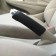 Layer on the handle of a hand brake, black