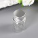 Decor for creativity Glass "Jars with a lid" silver, 5.5 ml, 3x2.2x2.2 cm