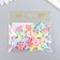 Beads for creativity plastic "Butterflies. Pastel colors" set 41 pcs 15 grams 1.3x1.5 cm