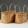 Set of wicker baskets, 40x26xh24/45 cm, 33x21xh23/41 cm, 2 pcs, sequoia