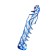 Unrealistic phallimitator Sexus Glass, glass, transparent, 18.5 cm