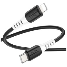 Hoco X82, Type -C cable - Lightning, 3 A, 1 m, silicone braid, black