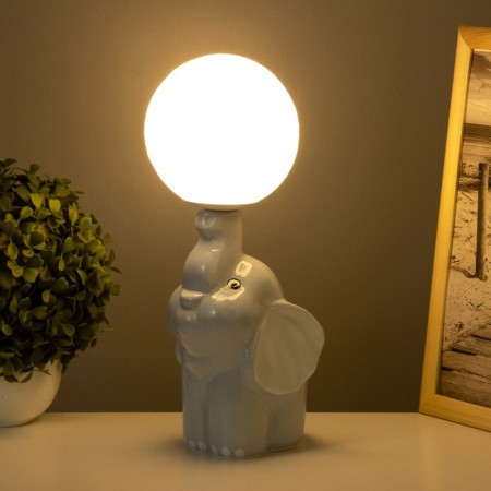 Table lamp "Elephant" 1x40W E14 gray 12.5x12.5x31cm-2