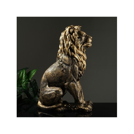 Figure "Leo Young" black gold, 70x35x43cm-4