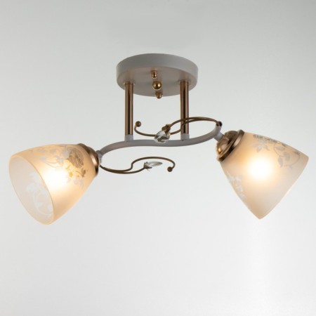 Chandelier 2001/2 E27 60W white-gold 44x26x25 cm-1