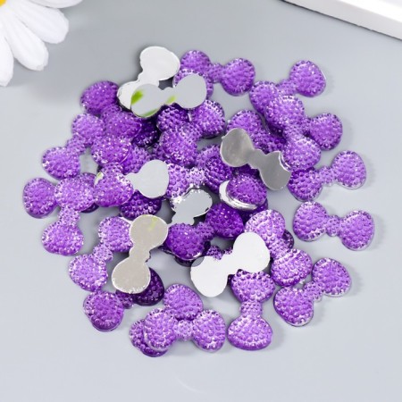 Decor for creativity Plastic "Rhinestial Balt. Lilac" set 40 pcs 1.3x2.4 cm-2