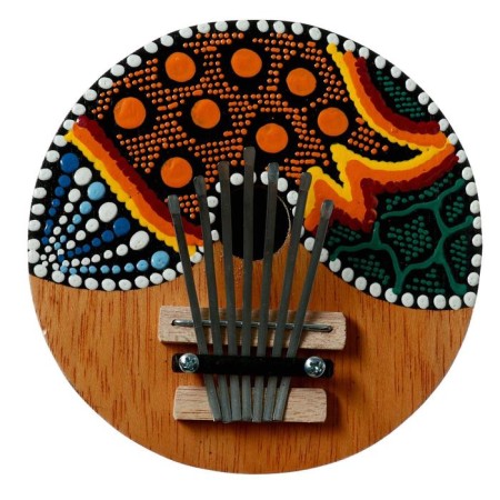 Souvenir musical instrument "Kalim Round" 15x14.5x8 cm-8
