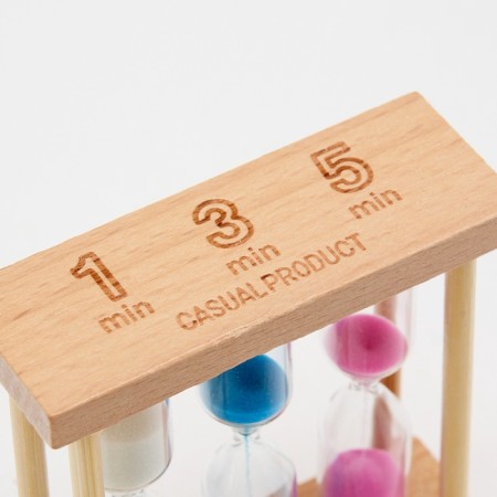 Sanding clock "CALT", for 1, 3, 5 minutes, 3 x 9 cm-14