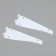 Roathelfrower bracket, 30 cm, for shelf with perforation, white color