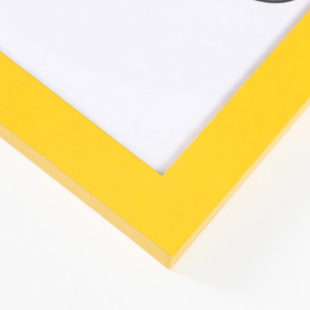 Photo frame MDF 21x30 cm, No. 6, width 18 mm, thickness 12 mm, yellow (plastic screen)-2