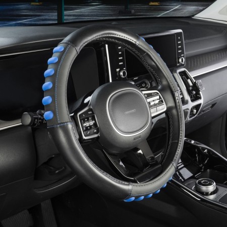 SkyWay braid, POP IT-1 M, black and blue eco-leather-1