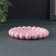 Steel stand - the candlestick "beads" 12x2cm, pink