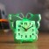 Clock - alarm clock "butterfly", discrete move, dial d -5.5 cm, 9 x 8 cm, mix