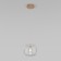 Suspended lamp with a glass ceiling Jar, 3W, G4, 16x16 cm