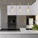 Suspended lamp with glass plafon Graf, 60W, E27, 7x7 cm