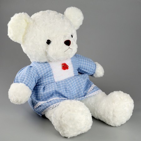 Soft toy "Bear, in a blue dress, 70 cm-2