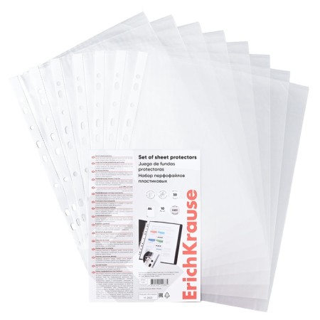 A4 A4, 30 μm Erichkrause Fizzy Clear, transparent, vertical, 10 pieces-3