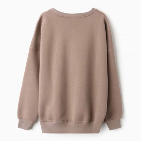 Women's sweatshirt was launched, brown color, rr One size (42-46)-5