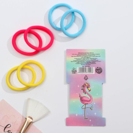 Hair gum "Enjoy and Dream" 6 pcs-3