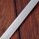 Souvenir sword, straight with blade threads, scabbard desert, 3 inserts metal, 40cm