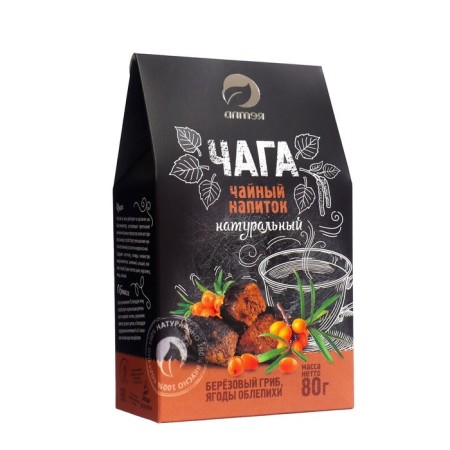Tea drink "Fitochi chaga with sea buckthorn", 80 g