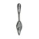 Hook furniture tundra TKD033, two -rod, silver/black