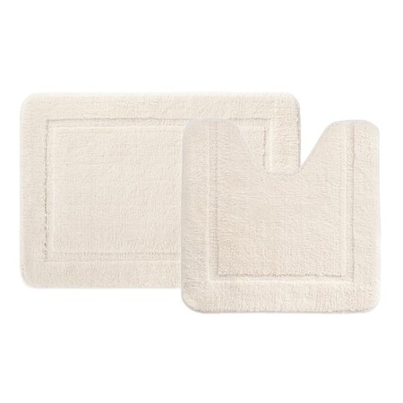 A set of mats for the bathroom IDDIS, 65x45 cm, 45x45 cm, microfiber, color light color