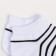 Women's socks, white/black stripes, size 23