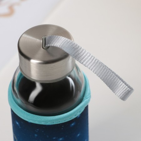 A glass bottle in the case "Star Sky", 300 ml, h = 17 cm, color mix-4