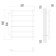 Terminus heated towel rail "Quint" P6, 500x800 mm, side connection, chrome