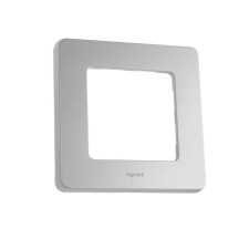 Рамка Legrand INSPIRIA, 1 пост, Алюминий