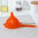 Funnel, d = 11 cm, length with a handle 22 cm, color mix