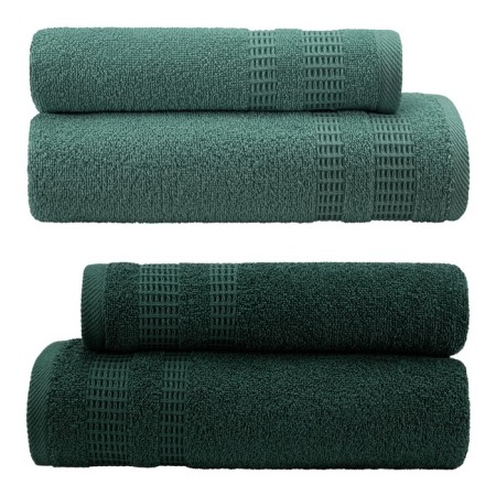 Set of towels "Pamir", size 50x80 cm - 2 pcs, 70x130 cm - 2 pcs, green color-3