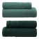 Set of towels "Pamir", size 50x80 cm - 2 pcs, 70x130 cm - 2 pcs, green color