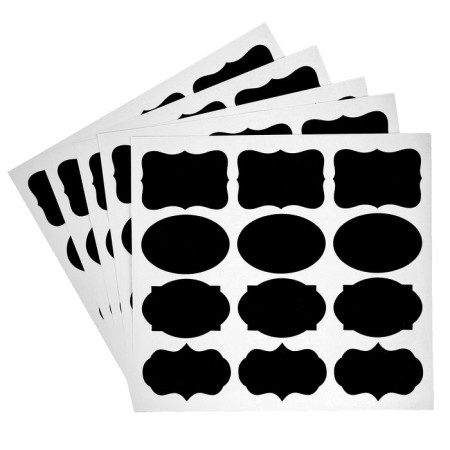 The stickers are waterproof, a set of sheets is 5 pcs., Cretaceous marker, size 1 stickers - 60 × 40 mm-4
