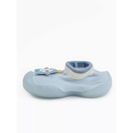 Boots-knees children's FIRST STEP Pure Star with a breathing sole, size 23, color of blue-2