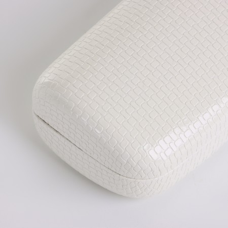 Case for glasses on the cracker, length 15 cm, white color-2