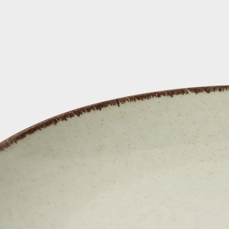 Pearl plate, d = 25 cm, mint color, porcelain-2