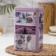 Bank with a lid for bulk products "Lavender", 2.7 liters, rectangular, 13.5 × 9.5 cm, color and pattern mix