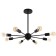 Armand chandelier 8x40W E27 Black 78x78x48cm Ritter