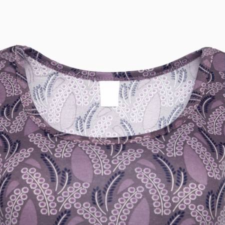Female set (T -shirt, breeches), lilac color, size 56-6