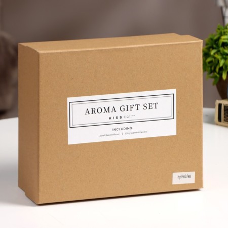 Gift set: diffuser 120 ml, aromatic candle, 120 gr, English pear and freesia-9