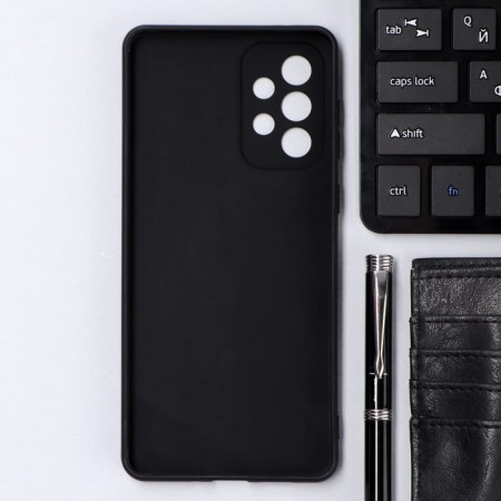 Innovation cover, for Samsung Galaxy A73, silicone, matte, black-1
