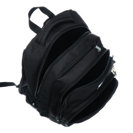 Youth backpack, 42 ​​x 31 x 13 cm, ergonomic back, Stavia "Champion", black-7