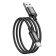 Hoco X89, Type -C cable - USB, 3 A, 1 m, woven wire, black