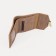 Women's wallet on the button, beige color