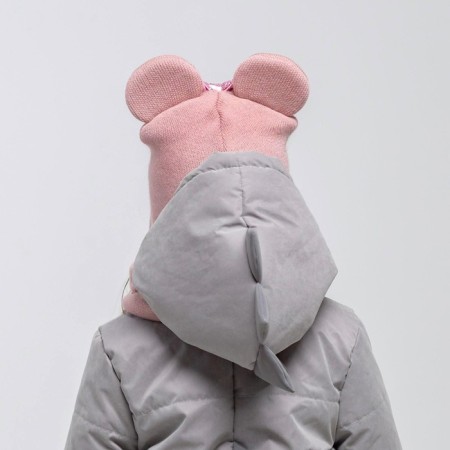 Hat for girls, color powder, size 42-46-2